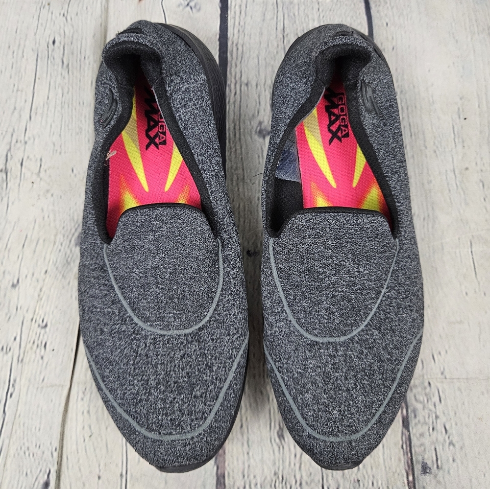 SKECHERS | Goga Max stretchy slipon comfort walking shoes sneakers